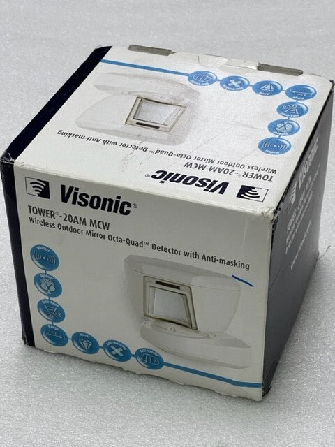 Visonic TOWER-20AM MCW (433) Wireless Outdoor Mirror Octa-Quad Detector New