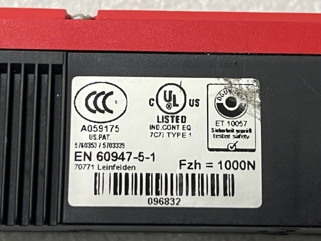 Euchner TP4-4121A024M Safety Interlock Switch (Without Actuator Key) Used