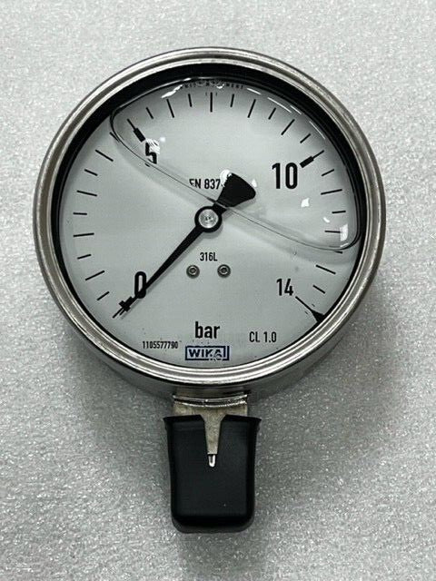 Wika 232.50.100 14 bar 1/2 NPT 316L Pressure Gauge New