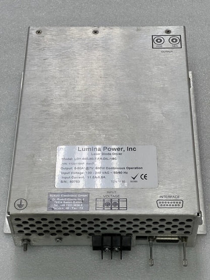 Lumina Power LDY-600-80-7-FR-DIL-1BC Laser Diode Driver Used