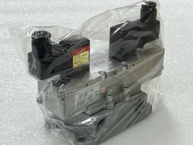 Azbil TA Co. 524-400-2100 AC100V Rc1/2 Port Solenoid Valve New