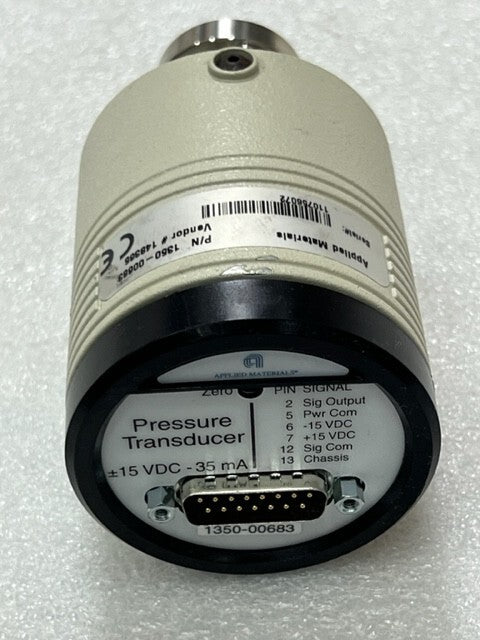 AMAT Capacitance Manometer 1350-00683 Pressure Transducer Used Excellent Cond.