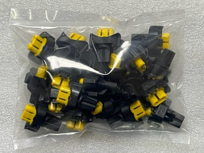 Yazaki PC2VPGJ19JAUNE 2 Wire Silicon Sealed Connector Housing New - 20 Pcs