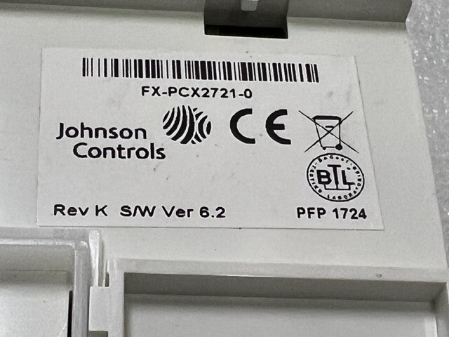 Johnson Controls FX-PCX2721-0 Rev K Ver 6.2 Facility Explorer Controller New
