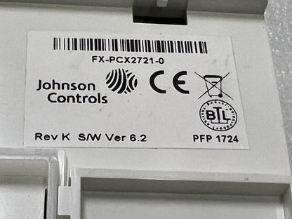 Johnson Controls FX-PCX2721-0 Rev K Ver 6.2 Facility Explorer Controller New