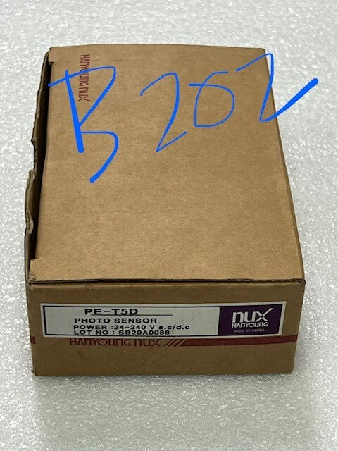 Hanyoung NUX PE-T5D Photoelectric Beam Sensor 24-240VAC New in Box