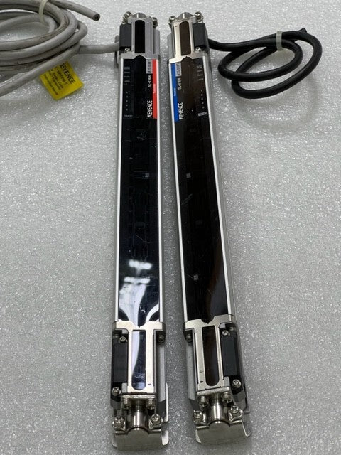 Keyence SL-V16H-T Transmitter SL-V16H-R Receiver 300mm Safety Light Curtain Used