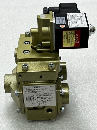 Azbil TA Co. 463-301-10B0 AC100V Rc3/8 Port Solenoid Valve New