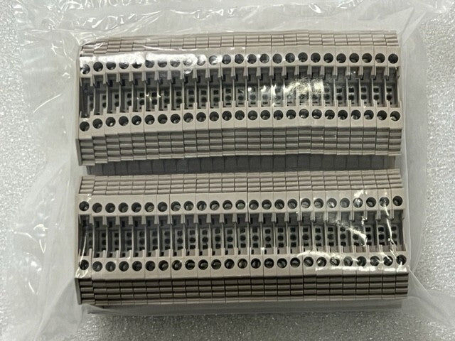 Weidmuller WDU 2.5 2.5mm2 800V Terminal Block Beige New- Lot of 50 Pcs