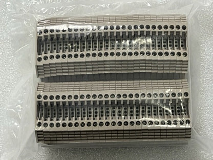 Weidmuller WDU 2.5 2.5mm2 800V Terminal Block Beige New- Lot of 50 Pcs