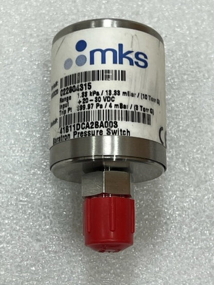 MKS 41B11DCA2BA003 Baratron Pressure Switch 1.33kPa 10 Torr Used