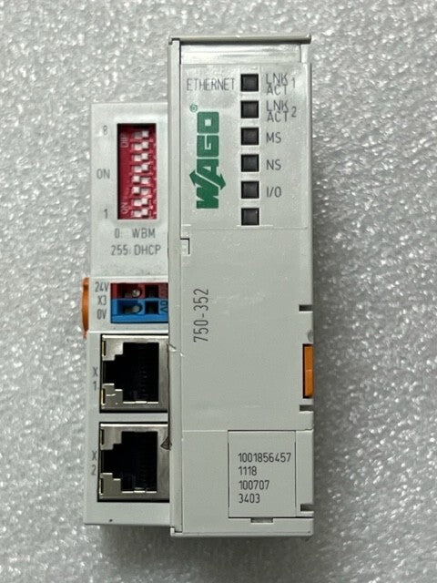 Wago 750-352 PLC Fieldbus EtherNet Coupler Module Used