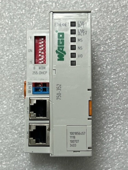 Wago 750-352 PLC Fieldbus EtherNet Coupler Module Used