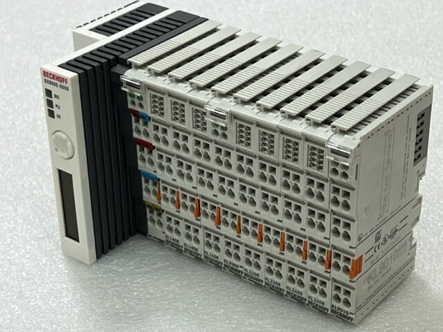 Beckhoff BX8000-0000 Bus Terminal Controller w KL1408 KL2408 KL9010 KL9100 Used