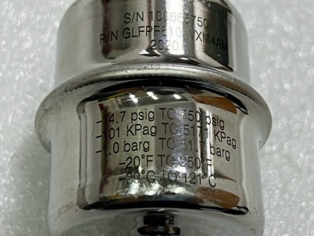 Pall GLFPF6101VXM4AM 14.7 to 750 psig PFA Gaskleen Filter Assembly Used