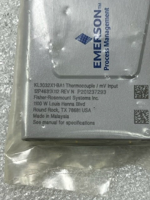 Emerson KL3032X1-BA1 Deltav Charm Thermocouple / mV Input Module New Sealed