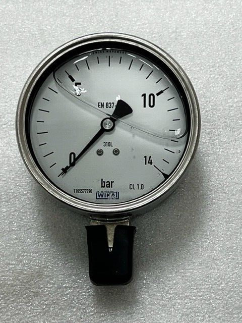 Wika 232.50.100 14 bar 1/2 NPT 316L Pressure Gauge New