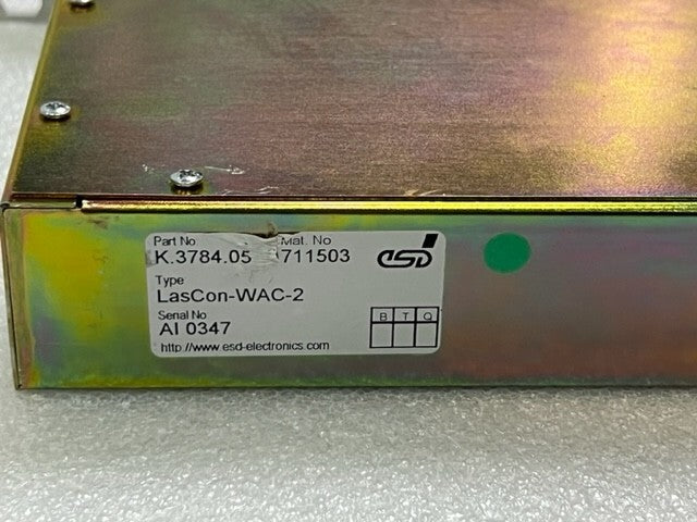 Rofin Sinar ESD Electronics Lascon-WAC-2 K.3784.05 Laser Control I/O Interface