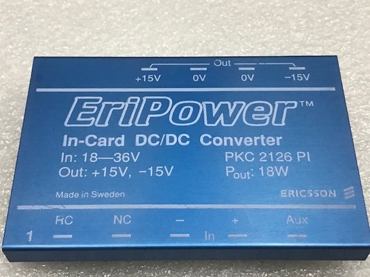 Ericsson EriPower In-Card DC/DC Converter PKC2126PI In 18-36V Out +15V -15V New