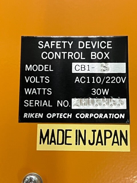 Riken Optech Corporation CB1-S Control Box for RPM Safety Light Curtain New
