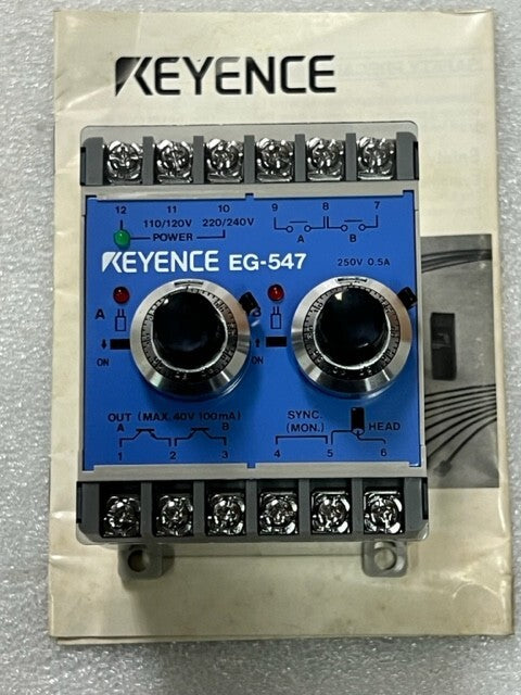 Keyence High Accuracy Positioning Sensor Controller EG-547 New No Box