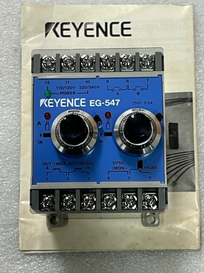 Keyence High Accuracy Positioning Sensor Controller EG-547 New No Box