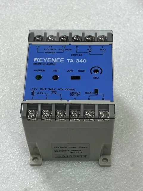 Keyence TA-340 Amplifier Unit for Metal Passage Sensor New in Box