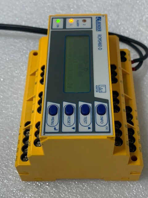 Bender RCMS460-D-2 Residual Current Evaluator Monitor Used Good Condition