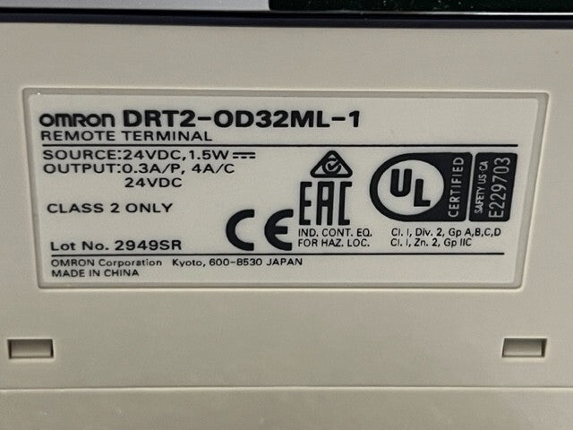 Omron DRT2-OD32ML-1 24VDC 32 Points Remote Terminal Module New in Box