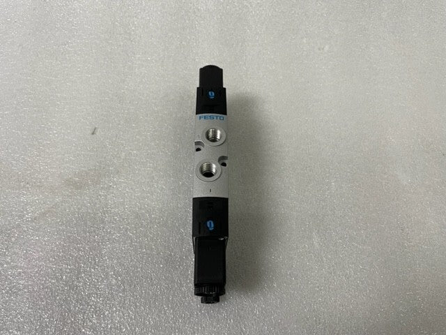FESTO VALVE WITH 2 VACF-B-C1-16B SOLENOID COIL USED GOOD CONDITION