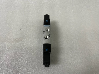 FESTO VALVE WITH 2 VACF-B-C1-16B SOLENOID COIL USED GOOD CONDITION
