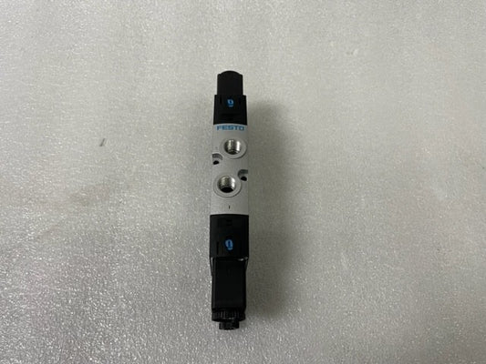 FESTO VALVE WITH 2 VACF-B-C1-16B SOLENOID COIL USED GOOD CONDITION