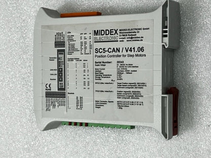 Middex Electronic SC5-CAN / V41.06 Position Controller for Step Motors Used