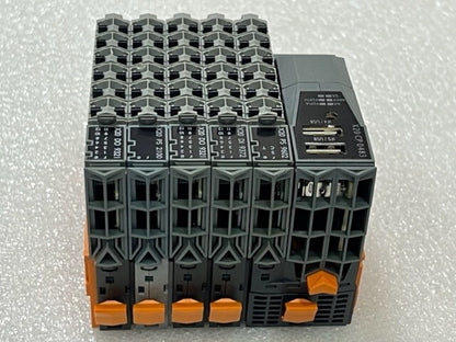 B&R X20CP0483 Rev D0 PLC with X20 PS9062 DI9372 DO9321 PS2100 DO9321 I/O Modules