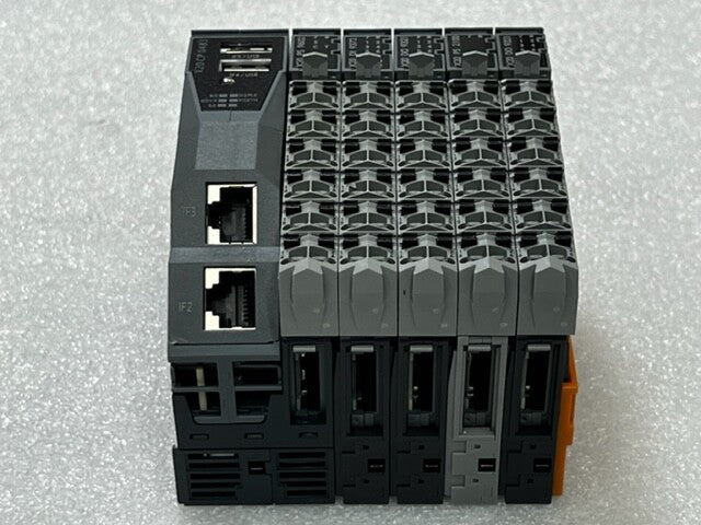 B&R X20CP0483 Rev D0 PLC with X20 PS9062 DI9372 DO9321 PS2100 DO9321 I/O Modules