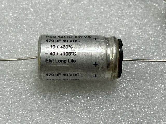 Rifa Elyt Long Life Capacitor PEG 124 KF 347 VQ 470uF 40VDC New - Box of 100 Pcs