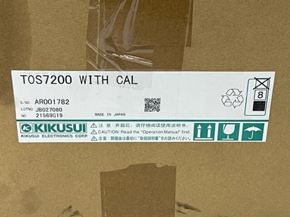 Kikusui TOS7200 Insulation Resistance Tester New
