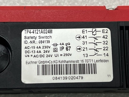 Euchner TP4-4121A024M Safety Interlock Switch (Without Actuator Key) Used