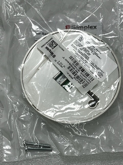 Simplex 4098-9792E Smoke Detector Base For Open Area Protection- White Brand New