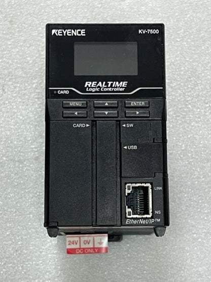 Keyence KV-7500 EtherNet /IP Realtime Programmable logic Controller Used