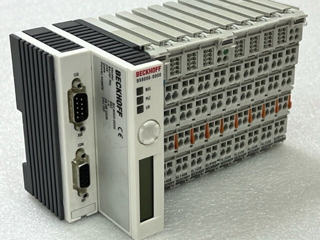 Beckhoff BX8000-0000 Bus Terminal Controller w KL1408 KL2408 KL9010 KL9100 Used