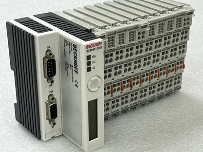 Beckhoff BX8000-0000 Bus Terminal Controller w KL1408 KL2408 KL9010 KL9100 Used