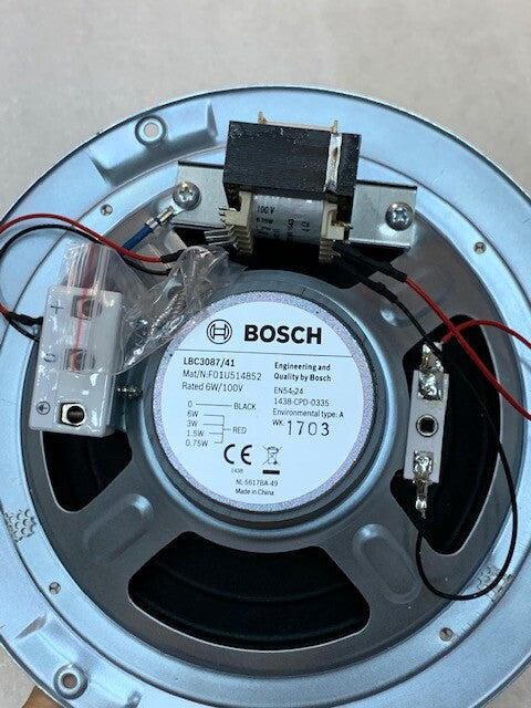 Bosch Security Systems LBC3087/41 EVAC 6W Ceiling Loudspeaker White New
