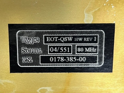 Coherent EOT-QSW 10W REV 1 80 MHZ Laser RF Module Unit Used
