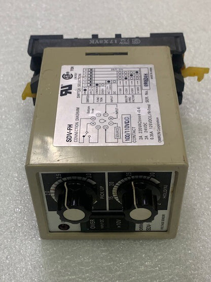 Omron SDV-FH4 Voltage Sensor Controller Input 100/110VAC Used Good Condition