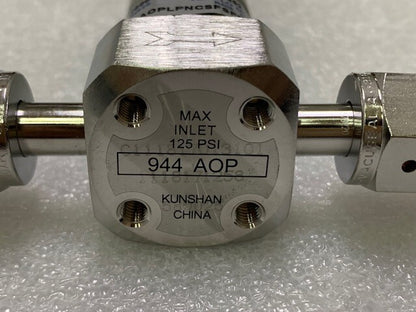 Veriflo Diaphragm Valve 944AOPLPNCSFSFF 316L 373521 125 PSI MAX Used
