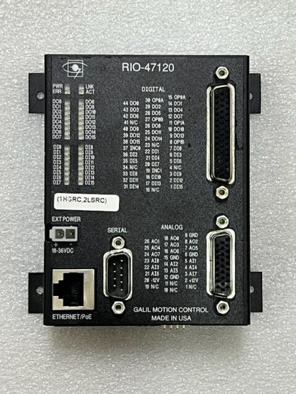 Galil Motion Control RIO-47120 EtherNet PLC Remote I/O Controller Used