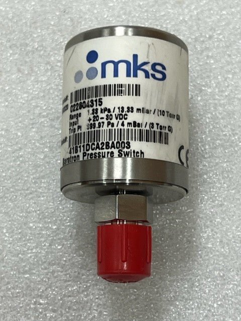 MKS 41B11DCA2BA003 Baratron Pressure Switch 1.33kPa 10 Torr Used