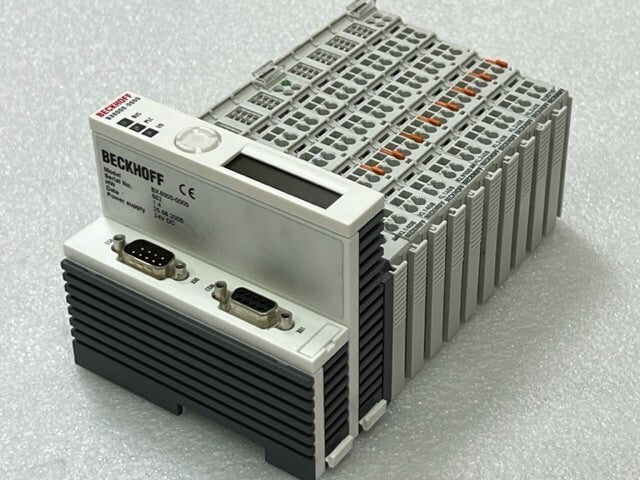 Beckhoff BX8000-0000 Bus Terminal Controller w KL1408 KL2408 KL9010 KL9100 Used