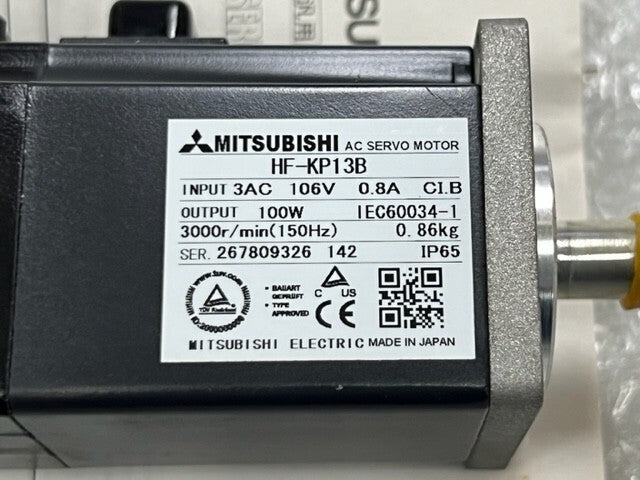Mitsubishi Electric AC Servo Motor HF-KP13B 100W 3AC 106V 0.8A 3000r/min New